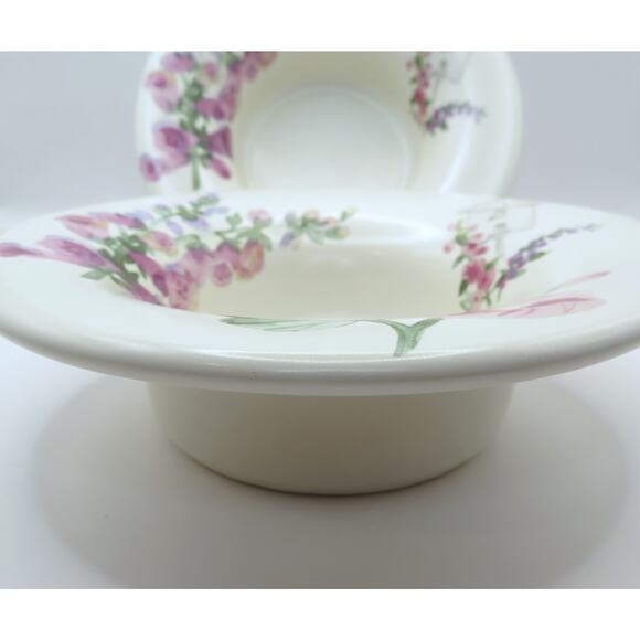 Pfaltzgraff Cape May Stoneware Pillar Solitude Candle Holder Birdhouse Set of 2 - Picture 3 of 13